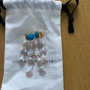 Lizzie Fortunato Turquoise Holiday Earrings
